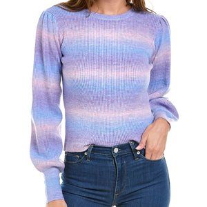NWT Lea & Viola Purple stripe sweater, Medium